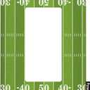 Football Field Single Rocker Light Switch Cover Plate Sports Design Green Standard 1 Gang Rocker or Decorator Wall Plate for Teens Room Fun Novelty Gift