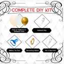 3 x Archloon White Sand Gold Balloons Garland Arch Kit,192PCS White Nude Balloons with Metallic Chrome Gold Latex Balloons for Birthday Decorations