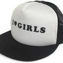 3 Girls Trucker Hat Lilyhammer Torgeir Lien Cap Love TV Show Costume Heart Black