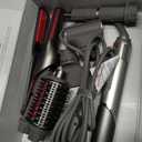 Shark Flex Fusion Hair Straightener & Powerful Hair Dryer with Fusion Hair Brush, Air Styler with Auto-Wrap Hair Curlers, Concentrator, & Frizz Fighter, Metallic Mist, HD651S