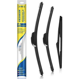 3 x 3 Pack Windshield Wiper Blades Compatible with Kia Telluride 2020 2021 2022 2023 2024 2025 Original Factory Quality Front Rear Wipers Blade Set for My Car - 26" 18" 13"
