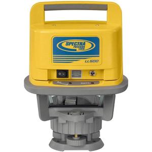Spectra Precision LL500 Self-Leveling Laser Level with HL700 Receiver, C70 Rod Clamp, Alkaline Batteries, Carry Case, Yellow
