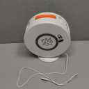 Bubble Machine Automatic Bubble Blower for Kids Toddlers Rechargeable Battery Portable Bubble Maker Electric Bubble Machine Auto Rotating 90/360 Outdoor Toy for Easter and Birthday Gift (White)