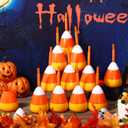 Umigy Halloween Themed Birthday Party Plastic Cups with Lid and Straw 10 oz Reusable Candy Shaped Cup for Halloween Themed Birthday Party Decoration Gifts(12 Pcs)