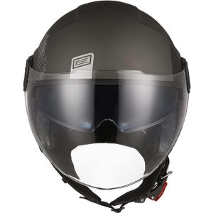 ORIGINE 3/4 Open Face Motorcycle Helmet Scooter Helmet Jet Helmet with Double Visor DOT Approved Large