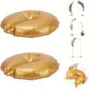 2 Pcs Golden Water Bag for Arch Stands Base, Heavy Weight Water Bag for Wedding Birthday Party Arch Backdrop Stand, Metal Arch Frame Base, Thickened Water Fillable Base