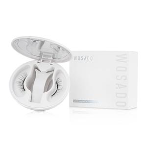 WOSADO Soft Magnetic Eyelashes Kit with Applicator, [Silky Black II] 21.5mm Reusable Gluefree Wispy Magnetic Lashes, Crueltyfree False Lashes, Waterproof, Lightweight, Suit for Heavy Makeup