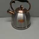 Whistling Stovetop Tea Kettle Food Grade Stainless Steel, Hot Water Fast to Boil for Stove Top-3.0Q (Silver-RW)