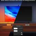 FFJ TV LED Backlight with Sensor, 14.7ft Cuttable RGB Lights That Change with TV for 55-65 Inch Screen and PC Monitor, Smart App Control, Game & Music Sync Color Changing Light