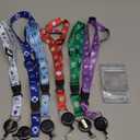 6 Pcs Cruise Lanyards for Cruise Ship Cards, Cruise Lanyard Retractable Cruise Ship Lanyards with Waterproof Detachable Badge Holder for Cruise Ship Essentials (Simple Style)