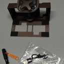 Anti Theft Ring Doorbell Mount: Metal Ring Apartment Door Mount Blink Doorbell Camera Holder No Drill - Renter Friendly Ring Doorbell Mount No Damage (Frosted Bistre)