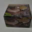 Korean Pot Mud Earthenware Ttukbaegi, Natural Mud Glaze Ceramic Clay Cooking Pot Casserole, Heat Resistant Ceramic Earthen Pot, Zero-Crack Stone Bowl Stockpot Soup Cookware, Pottery Bowl (1.2 Quarts, Brown)