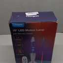 17 Color Changing LED Liquid Motion Lamp: 16 inches Night Lights with Remote Control, Home Decoration Mood Lighting, Christmas Gifts Table Lamp for Adults and Kids Bedroom,White Wax