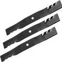 Belleone 115-2454-03 Mower Blades Fit for to ro & Ex Mark 54" Deck, Mulching Blades Compatible with to ro TimeCutter HD ZX5400 Titan MX5400 ZX5420, Replace 115-4999 115-4999-03, 3 Pack