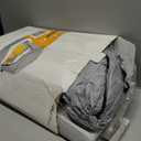 QPAU Inflatable Toddler Travel Bed with Tent, Baby Crib Tent, Portable Kids Air Mattress with Safety Bumpers, Ideal for Home, Grandma's, Camping, Traveling (Grey)