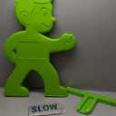 Slow Children At Play Safety Signs for Street, 31 Inch Kids At Play Safety Signs for Street Neighborhoods Schools Driveway, Slow Down Kids At Play Sign with Reflective SLOW Sticker & Warning Flag