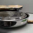 Stainless Steel Frying Pan Set with Lid, Umite Chef 3Pcs Skillet Set (Includes 8",10",12") - 5 Ply Stainless Clad - Heavy Duty & Professional Cookware Set, Fast & Even Heat, Dishwasher and Oven Safe