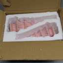 Ceramic Pink Christmas Tree, Set of 2 Decorative Xmas Tree for Table Centerpiece Decorations, Indoor Mantel Fireplace Holiday Decor