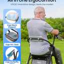 VOCIC Walkers for Seniors, Z11 Rollator Walker with Seat, Max 380 lbs, Avant Walkers with Ergo Seat & Backrest, Foldable Rollator Adjustable Height, All Terrain Walker, Lightweight