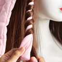 Pink Heatless Curling Rod Headband, 2026 New Upgraded Eight Claw Design Heatless Curler with Removable & Adjustable Heatless Curls