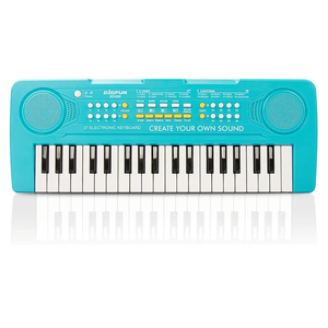 Keyboard Piano for Kids, BIGFUN 37 Keys Toddler Piano Multifunction Music Educational Instrument Toy, Electronic Kids Keyboard for 3-7 Year Old Girls and Boys (Blue)