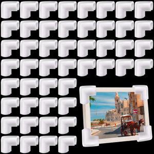 48 Pcs Foam Corner Protectors for Moving Mirror TV, L-shaped Packing Foam Protection Frame Corner for Shipping, Moving Supplies for Photo Picture Artwork Edge Protection
