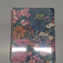 2026 Planner, Weekly and Monthly Planner for Women, January 2026 to December 2026, Pretty Hardcover 2026 Calendar Planner Book with Tabs, Inner Pocket, Spiral Bound, Perfect Office Home School Supplies - 8.5" x 11", Wildflower Reverie