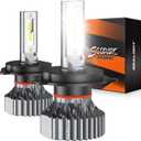 SEALIGHT H4/9003/HB2 Bulbs, Super Bright Bulbs, Quick Installation, Fanless Light, Non-Polarity, Fog Bulbs, Powersports Accessory Lights, Pack of 2