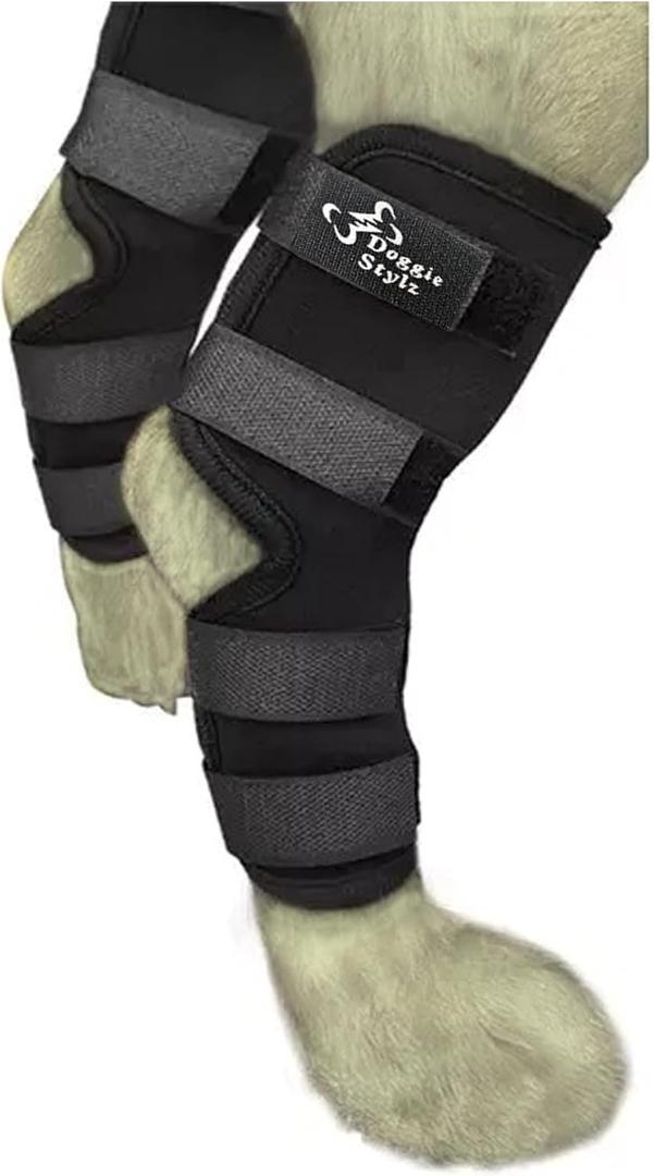 Doggie Stylz Dog Leg Braces for Back Leg Adjustable Dog Hock Brace for ACL Tear Recovery Arthritis Mobility Support Premium Leg Brace for Dogs Back Leg Dog Knee Braces for Back Leg Comfort Stability, Small