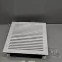Wall Return Air Pathway Kit with Filter (12"x 12" Retrofit), Durable, Matte White Zone Air Pathway, Wall Vent, Fits Sidewalls, AP1212P