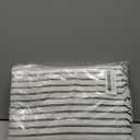 ZWJD Throw Pillow Covers 20x20 Set of 2 Striped Pillow Covers with Fringe Chic Cotton Decorative Pillows Square Cushion Covers for Sofa Couch Bed Living Room Farmhouse Decor, Black