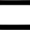 Solid Black Plastic License Plate Frame