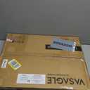 VASAGLE Side Table, Small End Table, Tall Nightstand for Living Room, Bedroom, Office, Bathroom, Classic Black ULET273B16