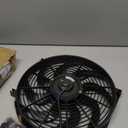 KAX 14 inch Universal Slim Fan Push Pull Electric Radiator Fan, 12V Radiator Fan Replacement 80W