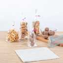 Restaurantware Bag Tek 2 x 1.5 x 5 Inch Retail Bags 100 Durable Candy Bags - Gusset Sleeved Disposable Clear BOPP Gusset Bags Flat-Bottomed For Restaurants Cafes And Delis