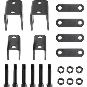 SPARKWHIZ Trailer Leaf Springs Hanger Kit for Double Eye Springs Single Axle Suspension (2,000-7,000 lb Axles)