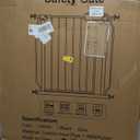 Fairy Baby Extra Wide Baby Gate for Doorways Auto Close Safety Gates for Bedroom, Fits 57.5 Inch to 62 Inch with Pressure Mounted Extention Kit, Black