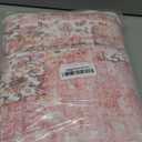 Washable Runner Rug 2'x8',Pink Rug Runners Non Slip,Long Boho Rugs for Hallways Kitchen Bathroom Bedroom Entryway,Vintage Bohemian Distressed Floor Carpet,Blush Floral Flowers