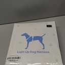 Light Up Dog Harness, No Pull LED Dog Harness with Handle, Rechargeable Lighted Safety Vest for Small Medium Large Dogs, Adjustable Soft Dog Lights for Night Walking (Purple-Pink) Large