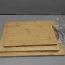 Bamboo Cutting Board, Wooden Cutting Boards for Kitchen with Double Sided Deep Juice Grooves & Wide Handle, Ideal Charcuterie & Chopping Board for Meat, Vegetables and Fruits