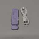 Gritin Reading Light, Book Light for Reading in Bed - Eye Caring 3 Colors, 5-Level Dimmable Brightness,Long Lasting, Compact Size Rechargeable Clip on Book Reading Light for Book Lovers-Purple