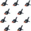 Spring Clamps,10 Pack 3.5in Professional Plastic Heavy Duty Spring Clips for Crafts, Backdrop Clips Clamps for Backdrop Stand,Photography Studios,Woodworking,Home Improvement