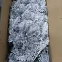 9 ft. Unlit Premium Snow Flocked Hinged Artificial Christmas Tree with Metal Stand