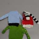 Aoriher 3 Pcs Christmas Doll Clothes Christmas Accessories Outfit Small Sweater Set Knitted Clothing Elk Xmas Santa Tree Snowflake Xmas Doll Accessories (Fresh Style)