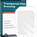 Ceeport Transparent Film Dressing 6'' x 8'', 20 Packs Waterproof Wound Bandage Adhesive Patches, Wound Cover Patches for Post Surgical Shower, IV Shield, Tattoo Aftercare Bandage