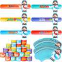 24 Pcs Jesus Slap Bracelets for Kids Bulk Christian Party Favor Jesus Love You Snap Wristband for Classroom, Religious Sunday School Awards, Easter Basket Stuffers, Egg Fillers Gift