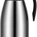68oz Coffee Carafe Airpot Insulated Coffee Urn Stainless Steel Vacuum Thermal Pot Flask for Coffee, Hot Water, Tea, Hot Beverage - Keep 12 Hours Hot, 24 Hours Cold (Silver)