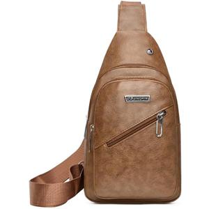 Versatile Belt Bag - Convertible Sling Backpack to Waist Pack, Waterproof Faux Leather Tote for Hiking, Shopping & Airport - Khaki (One Size)