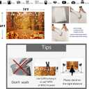 Autumn Maple Forest Photography Backdrop 7x5ft Fall Harvest Photo Backdrop Thanksgiving Background Pumpkin Decoration Party Backdrops for Farm Party Banner Supplies