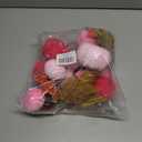 21 PCS Pink Pumpkins Set for Thanksgiving Decor, 3 Sizes Fake Velvet Pumpkin Mini Foam Pumpkin for Thanksgiving Farmhouse Fall Harvest Decorations Halloween Party Autumn Table Centerpiece